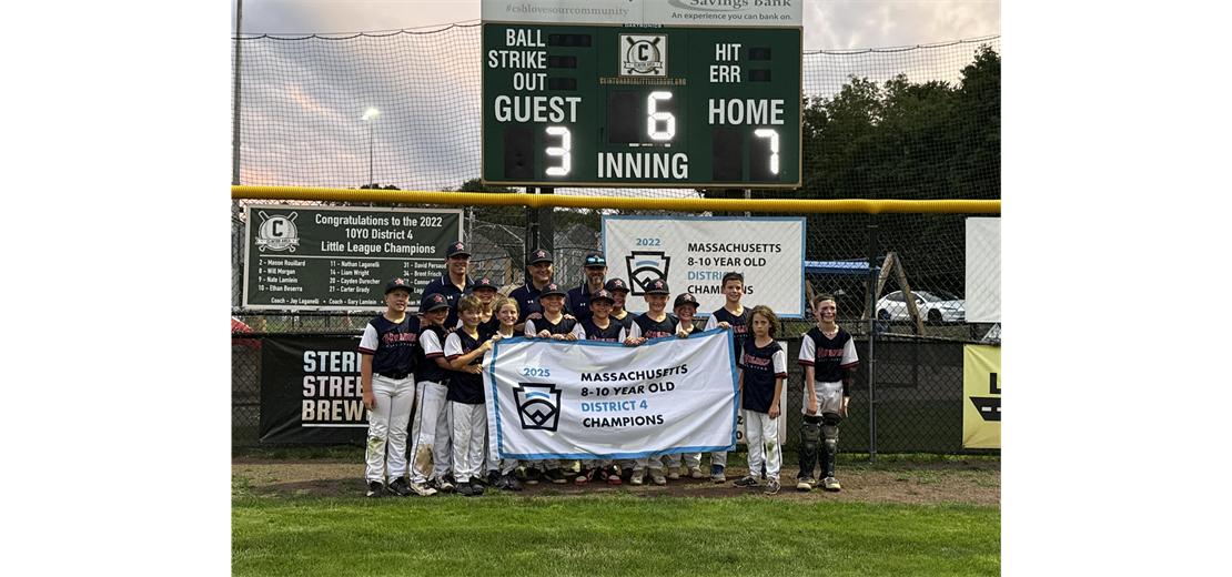 10YO team wins District 4 title!